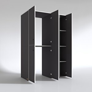 Kenzlife Çamaşır-kurutma Makinesi Dolabı Kapaklı Yaromira Gri 180x120x60 Banyo Arkalıksız
