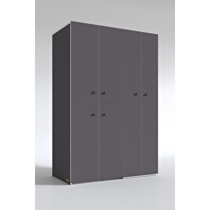 Kenzlife Çamaşır-kurutma Makinesi Dolabı Kapaklı Yaromira Gri 180x120x60 Banyo Arkalıksız