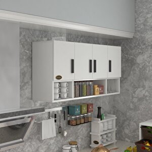 Hazır Mutfak Severus Byz 060*120*32 Mutfak Banyo Dolabı Kapaklı Raflı
