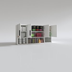 Hazır Mutfak Severus Byz 060*120*32 Mutfak Banyo Dolabı Kapaklı Raflı