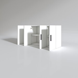 Hazır Mutfak Merlanda Byz 060*120*22 Mutfak Banyo Dolabı Kapaklı Raflı