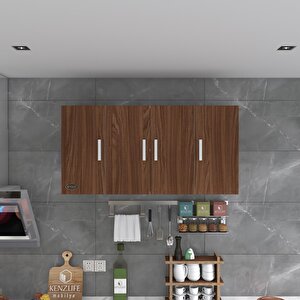 Kenzlife Hazır Mutfak Merlanda Cvz 060*120*32 Mutfak Banyo Dolabı Kapaklı Raflı