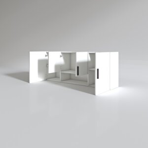 Hazır Mutfak Floro22 Byz 060*150*22 Mutfak Banyo Dolabı Kapaklı Raflı