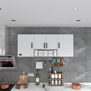 Kenzlife Hazır Mutfak Floro22 Byz 060*150*22 Mutfak Banyo Dolabı Kapaklı Raflı