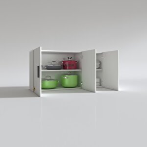 Hazır Mutfak Dirca32 Byz 060*120*32 Mutfak Banyo Dolabı Kapaklı Raflı