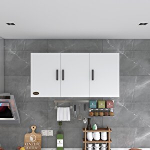 Kenzlife Hazır Mutfak Dirca32 Byz 060*120*32 Mutfak Banyo Dolabı Kapaklı Raflı