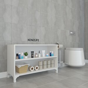 Kenzlife Kitaplık Tuğçe 048*090*020 Byz Ayaklı Mutfak Dolabı Banyo Ofis Ayakkabılık Kiler