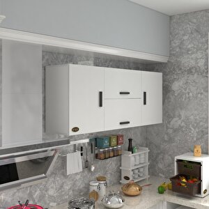 Hazır Mutfak Lucida Byz 060*150*22 Mutfak Banyo Dolabı Kapaklı Raflı