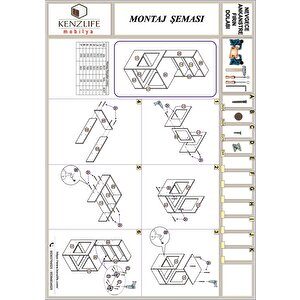 Kenzlife Ankastre Fırın Dolabı Nevgece Cvz 165*60*56 Mutfak Eko Düz