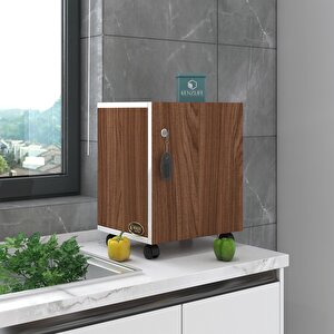 Kenzlife Mutfak Dolabı Zehra 068*030*032 Cvz Kilitli Tekerlekli Banyo Evrak Ofis Kitaplık Ayakkabılık Kiler
