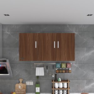 Hazır Mutfak Canna22 Cvz 060*120*22 Mutfak Banyo Dolabı Kapaklı Raflı