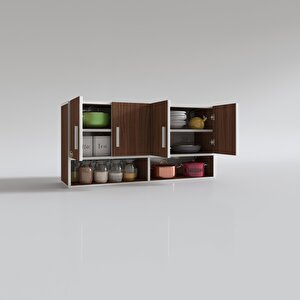 Hazır Mutfak Vesper Cvz 060*120*32 Mutfak Banyo Dolabı Kapaklı Raflı