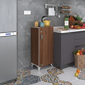 Kenzlife Mutfak Dolabı Zehra 108*030*032 Cvz Kilitli Ayaklı Banyo Evrak Ofis Kitaplık Ayakkabılık Kiler