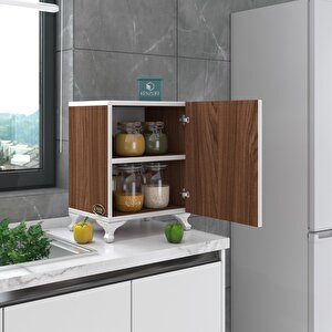 Kenzlife Mutfak Dolabı Mine 048*030*032 Cvz Kapaklı Ayaklı Banyo Evrak Ofis Kitaplık Ayakkabılık Kiler