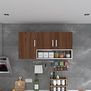 Kenzlife Hazır Mutfak Mirandus32 Cvz 060*120*32 Mutfak Banyo Dolabı Kapaklı Raflı
