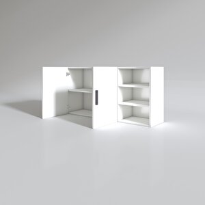 Hazır Mutfak Fulvus22 Byz 060*120*22 Mutfak Banyo Dolabı Kapaklı Raflı