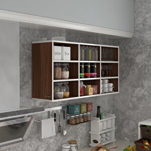 Hazır Mutfak Hortus22 Cvz 060*120*22 Banyo Dolabı Raflı Kapaksız Arkalıklı