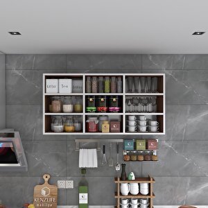 Hazır Mutfak Hortus22 Cvz 060*120*22 Banyo Dolabı Raflı Kapaksız Arkalıklı