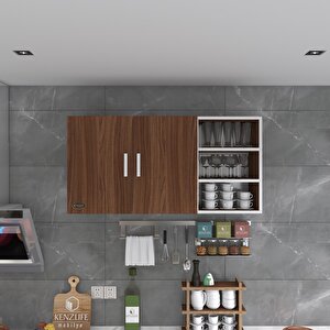 Hazır Mutfak Fulvus22 Cvz 060*120*22 Mutfak Banyo Dolabı Kapaklı Raflı