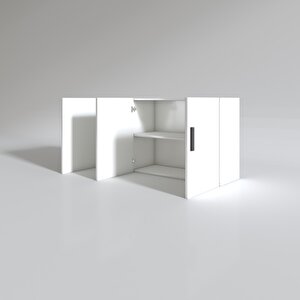 Hazır Mutfak Canna22 Byz 060*120*22 Mutfak Banyo Dolabı Kapaklı Raflı