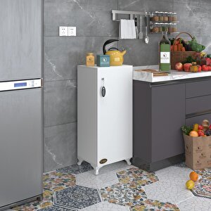 Kenzlife Mutfak Dolabı Zehra 088*030*032 Byz Kilitli Ayaklı Banyo Evrak Ofis Kitaplık Ayakkabılık Kiler