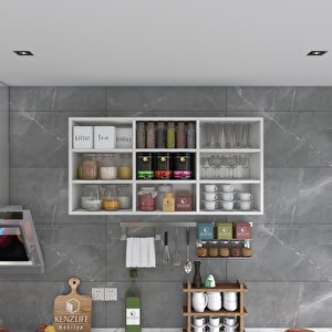 Hazır Mutfak Hortus22 Byz 060*120*22 Banyo Dolabı Raflı Kapaksız Arkalıklı