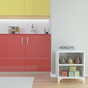 Kitaplık Tuğçe 048*060*020 Byz Ayaklı Mutfak Dolabı Banyo Ofis Ayakkabılık Kiler