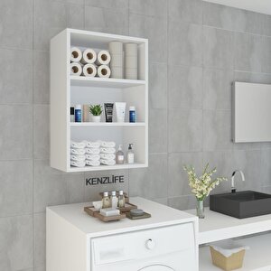 Kenzlife Mutfak Dolabı Itır 090.060.30 Byz 2 Raflı Kapaksız Ofis Banyo Kiler Evrak Kitaplık