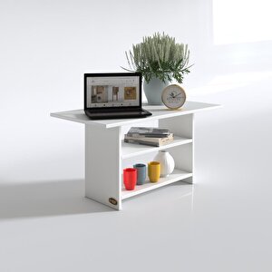 Orta Salon Sehpası Hamburg Beyaz 045x070x50 Yemek Masası