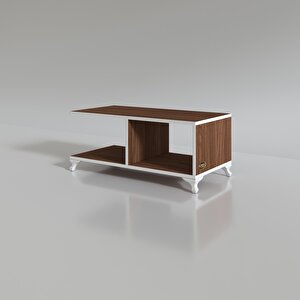 Orta Salon Sehpası Kazablanka Ceviz 038x090x45 Sofra Çiçeklik