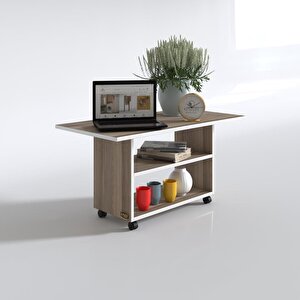 Orta Salon Sehpası Prag Cordoba 045x070x50 Tekerlekli Yemek Masası