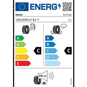 Sava 185/60r14 82t Perfecta Oto Yaz Lastiği (üretim: 2023)