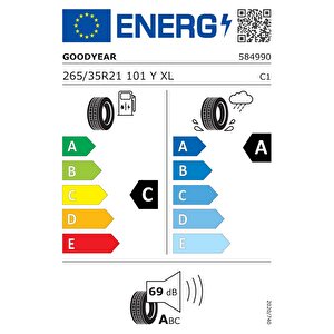 265/35r21 101y Eagle F1 Asymmetric 6 Xl Fp Oto Yaz Lastiği (üretim: 2023)