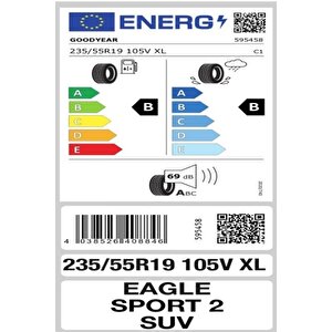 235/55 R19 105v Eagle Sport 2 Suv Xl Oto Yaz Lastiği (üretim: 2023)
