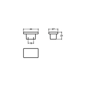 Beyaz Renkli 16 Mm Modern Kulp - Ssy4335 0016 Al7