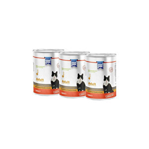 Pawpaw Somon Balıklı Yetişkin Kedi Konserve 400grx3