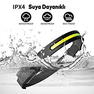 Suya Dayanıklı Profesyonel Kafa Feneri Sensörlü Kafa Lambası Tepe Işığı Ultra Ergonomik Kafa Led