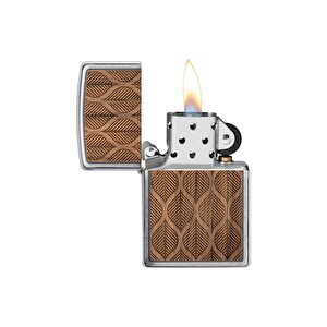 Zippo Çakmak 49708 Woodchuck Usa Walnut Leaves