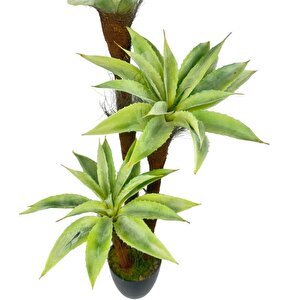 Yapay Ağaç Agave 3katlı 85cm Silikon Malzeme Doğal Doku