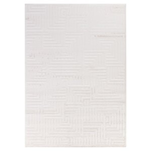 Motifli Krem Modern Yumuşak Polipropilen Jüt Halı Salon Oturma Odası Yolluk Mutfak Koridor Halısı 80x150 cm