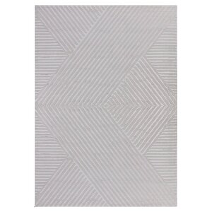 Motifli Gri Modern Yumuşak Polipropilen Jüt Halı Salon Oturma Odası Yolluk Mutfak Koridor Halısı 120x170 cm