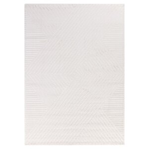 Motifli Krem Modern Yumuşak Polipropilen Jüt Halı Salon Oturma Odası Yolluk Mutfak Koridor Halısı 200x290 cm