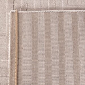 Motifli Bej Modern Yumuşak Polipropilen Jüt Halı Salon Oturma Odası Yolluk Mutfak Koridor Halısı 280x370 cm