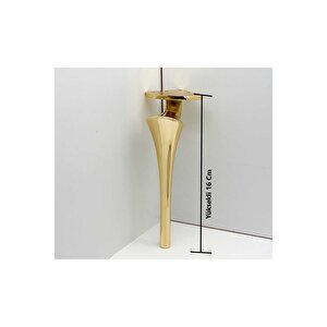 Elegant Gold Mobilya Koltuk Ayağı Chester Komidin Tv Ünitesi Vestiyer Ayağı 16 Cm 8 Adet