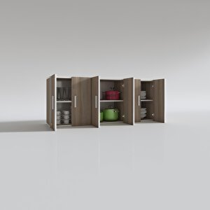 Hazır Mutfak Zanobi Crd 060*180*32 Mutfak Banyo Dolabı Kapaklı Raflı
