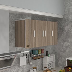 Hazır Mutfak Merlanda Crd 060*120*32 Mutfak Banyo Dolabı Kapaklı Raflı