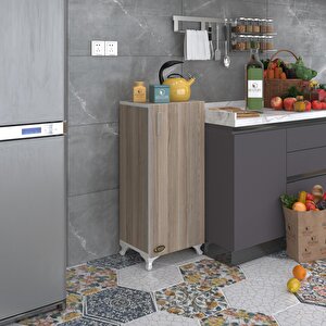 Mutfak Dolabı Mine 088*030*032 Crd Kapaklı Ayaklı Banyo Evrak Ofis Kitaplık Ayakkabılık Kiler
