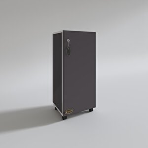 Kenzlife Mutfak Dolabı Zehra 108*030*032 Gri Kilitli Tekerlekli Banyo Evrak Ofis Kitaplık Ayakkabılık Kiler