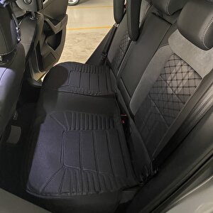 Oto Koltuk Minder 3'lü Hatchback Araçlar İçin Siyah / Klmny70 Premi̇um