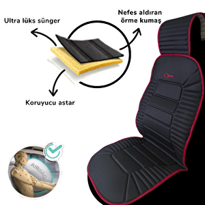 Space Bumerang Minder 2'li Koltuk Kılıfı Set Siyah / Klmny61-k Premi̇um